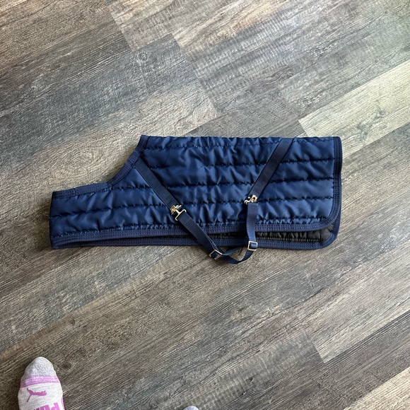 Dura-tech quilted navy blue dog coat - Picture 3 of 3